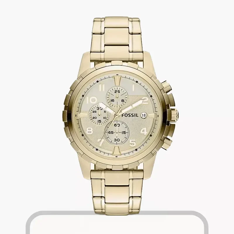 Fossil Dean Chronograph Champagne Dial Men's Watch- FS4867